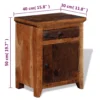 Nightstand Solid Acacia Reclaimed Wood - Image 12