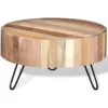 Reclaimed Wood Coffee Table - Rounded Slat Style - Image 2