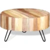 Reclaimed Wood Coffee Table - Rounded Slat Style - Image 4