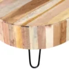 Reclaimed Wood Coffee Table - Rounded Slat Style - Image 6
