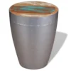 Aviator Stool Solid Reclaimed Wood - Image 2