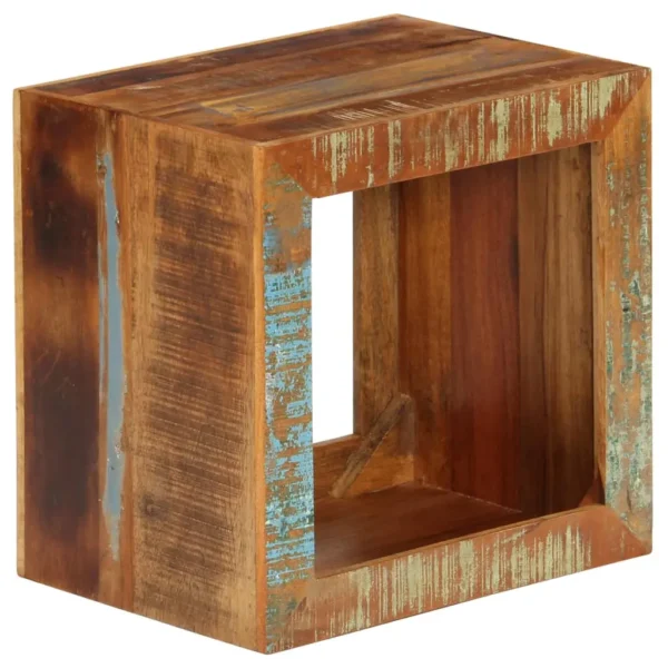 Stool 15.7"x11.8"x15.7" Solid Reclaimed Wood - Image 10