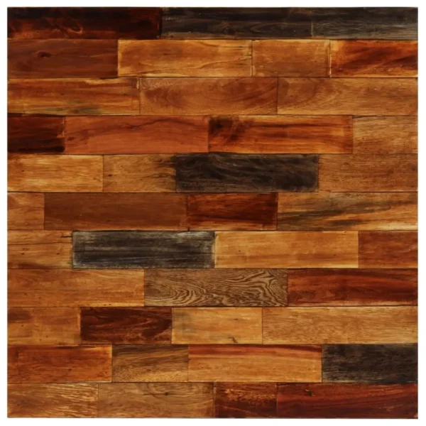 Bar Table Solid Reclaimed Wood 27.6"x27.6"x41.7" - Image 2