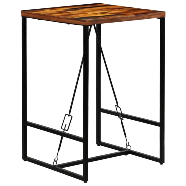 Bar Table Solid Reclaimed Wood 27.6"x27.6"x41.7" - Image 11