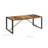 Dining Table 78.7"x39.4"x29.5" Solid Reclaimed Wood - Image 7
