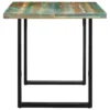 Solid Reclaimed Wood Dining Table 63"x31.5"x29.5" - Blue Weathered Paint Style - Image 3