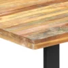 Solid Reclaimed Wood Dining Table 63"x31.5"x29.5" - Blue Weathered Paint Style - Image 4
