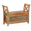 Hall Bench 40.6"x13"x28.3" Solid Reclaimed Wood - Image 7