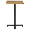 Bistro Table Square 19.7"x19.7"x29.5" Solid Reclaimed Wood - Image 2