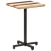 Bistro Table Square 19.7"x19.7"x29.5" Solid Reclaimed Wood - Image 9