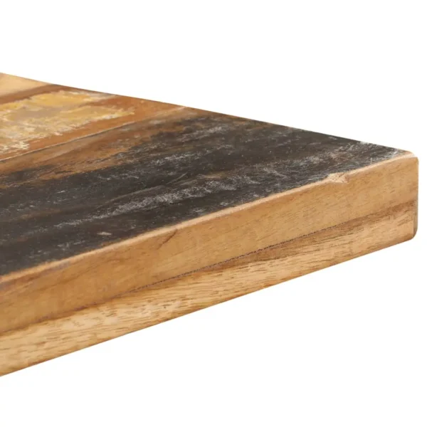 Bistro Table Square 23.6"x23.6"x43.3" Solid Reclaimed Wood - Image 3