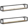 Wall Shelves 2 pcs 47.2" Solid Reclaimed Wood