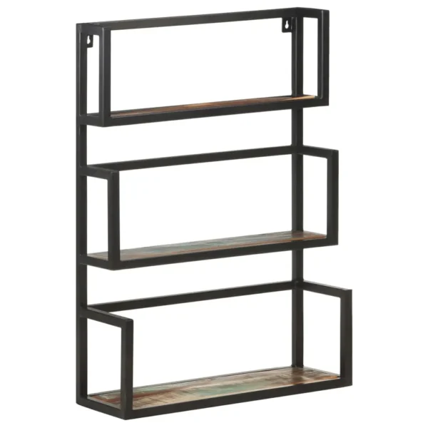 Wall Shelf 23.6"x7.9"x33.5" Solid Reclaimed Wood - Image 8