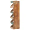 Wine Rack for 5 Bottles Solid Reclaimed Wood - Image 3