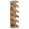 Wine Rack for 5 Bottles Solid Reclaimed Wood - Image 11