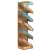 Wine Rack for 5 Bottles Solid Reclaimed Wood - Image 12