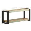 TV Stand 35.4"x11.8"x15.7" Solid Wood Reclaimed - Image 7
