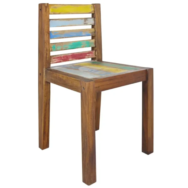 Dining Chairs 4 pcs Solid Reclaimed Wood - Image 9