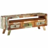 TV Stand Multicolor 43.3"x11.8"x15.7" Solid Wood Reclaimed - Image 11