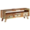 TV Stand Multicolor 43.3"x11.8"x15.7" Solid Wood Reclaimed - Image 12