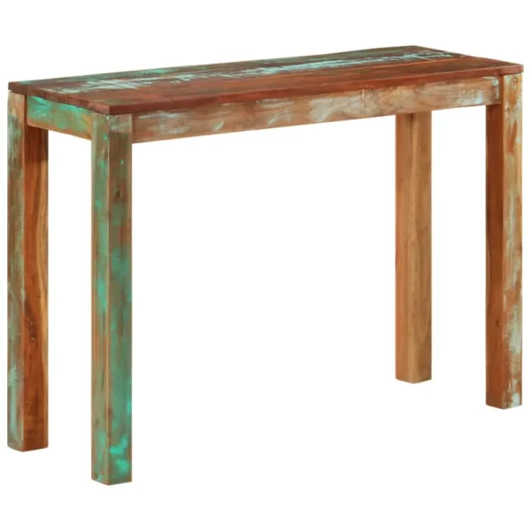 Reclaimed Wood Console Table 43.3"x13.8"x29.9" - All Wood Style - Image 10