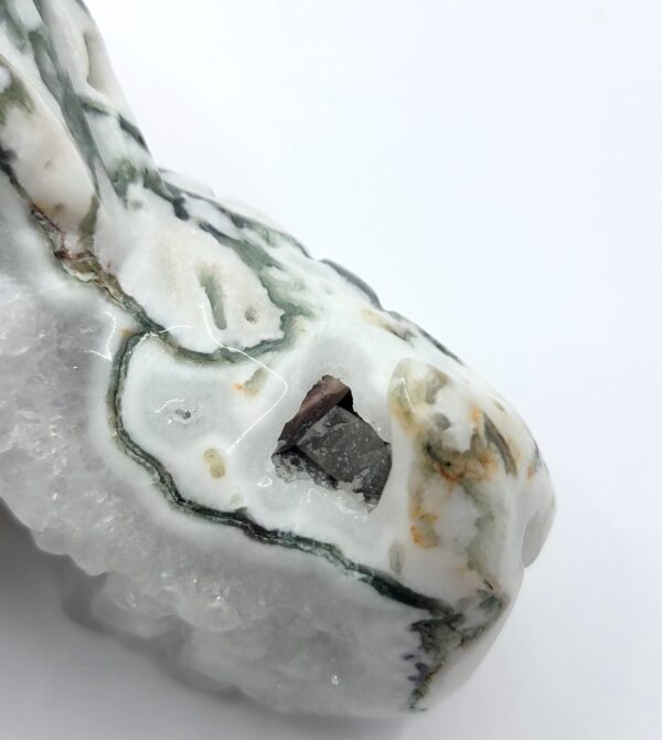 Moss Agate Dragon Head - Image 14