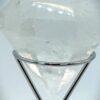 Clear Quartz Diamond Carving & Stand - Image 6