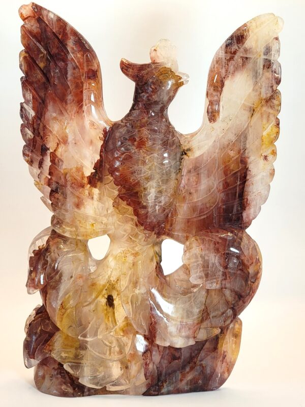 Hematoid Quartz Phoenix Carvings - Image 10