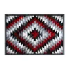 Teagan Collection Southwestern 5' x 7' Red Area Rug