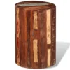Reclaimed Wood Stool - Rounded Faded Paint Style - Image 10