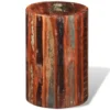 Reclaimed Wood Stool - Rounded Faded Paint Style - Image 12