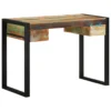 Vintage Style Desk - Solid Reclaimed Wood - Green accents - Image 11