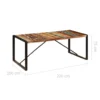 Dining Table 78.7"x39.4"x29.5" Solid Reclaimed Wood - Image 19