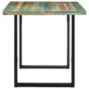 Solid Reclaimed Wood Dining Table 63"x31.5"x29.5" - Blue Weathered Paint Style - Image 14