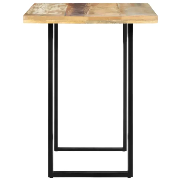 Reclaimed Wood Dining Table 47.2"x23.6"x29.9" - Steel Legs - Image 14