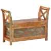 Hall Bench 40.6"x13"x28.3" Solid Reclaimed Wood - Image 19