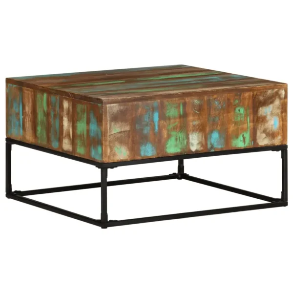 Coffee Table 26.8"x26.8"x16.1" Solid Reclaimed Wood - Image 9