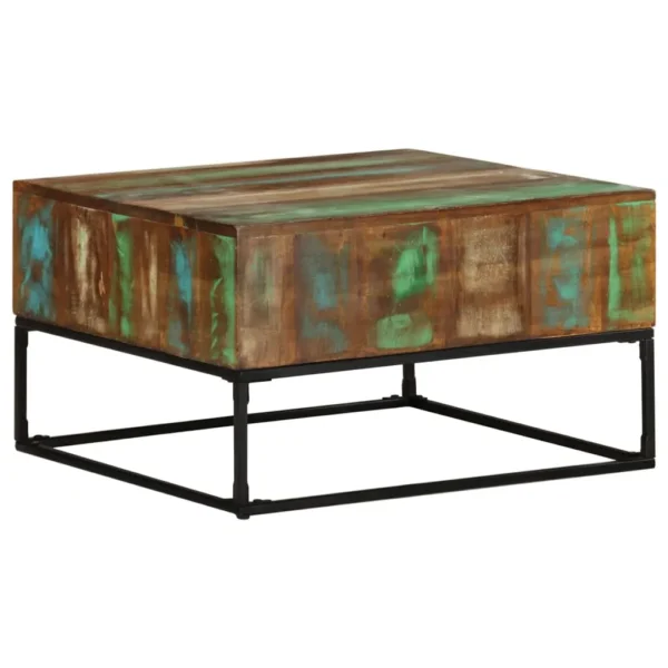 Coffee Table 26.8"x26.8"x16.1" Solid Reclaimed Wood - Image 13