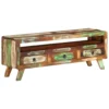 TV Stand Multicolor 43.3"x11.8"x15.7" Solid Wood Reclaimed - Image 13
