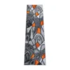 Orange Abstract Area Rug