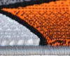 Orange Abstract Area Rug - Image 5