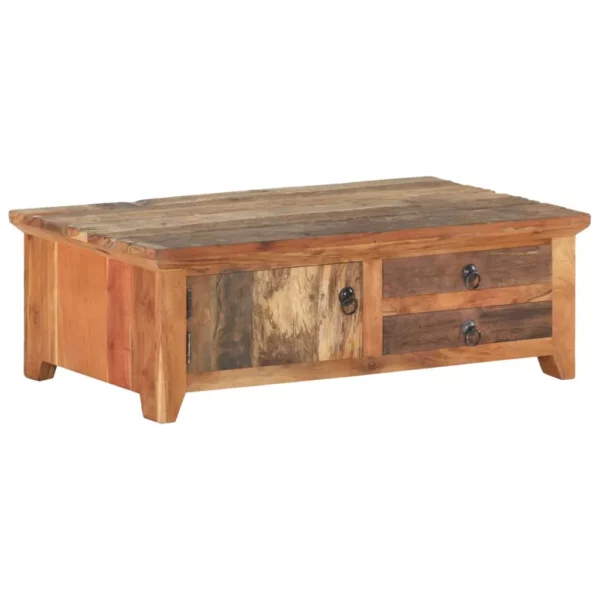 Coffee Table 35.4"x19.7"x12.2" Solid Reclaimed Wood - Image 10