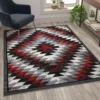 Teagan Collection Southwestern 5' x 7' Red Area Rug - Image 5