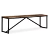 Bench Solid Reclaimed Wood 63"x13.8"x17.7" - Image 2
