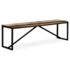 Bench Solid Reclaimed Wood 63"x13.8"x17.7" - Image 10