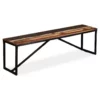 Bench Solid Reclaimed Wood 63"x13.8"x17.7" - Image 15