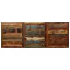 Reclaimed Wood Dining Table 70.9" - Iron Rail Legs - Image 10