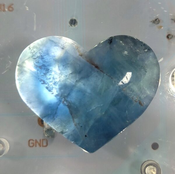 Blue Rainbow Fluorite Hearts - Image 18