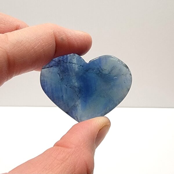 Blue Rainbow Fluorite Hearts - Image 35
