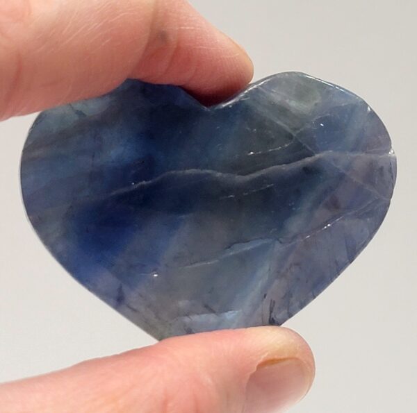 Blue Rainbow Fluorite Hearts - Image 80